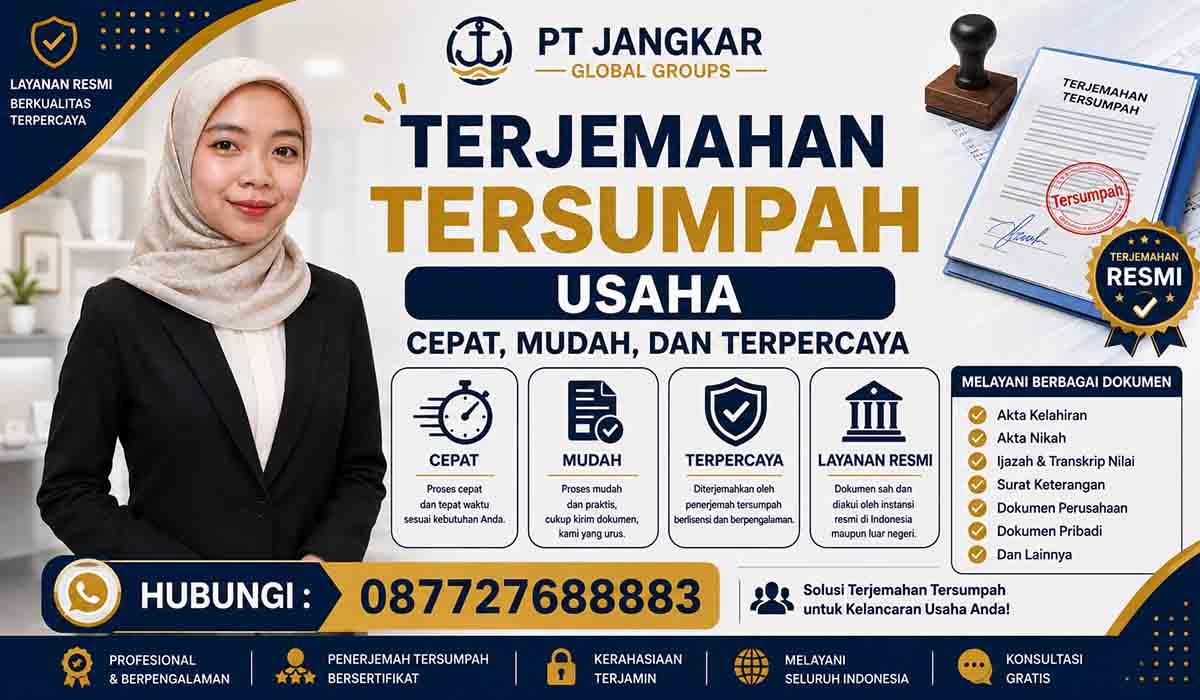 Terjemahan Tersumpah Usaha Cepat, Mudah, dan Terpercaya