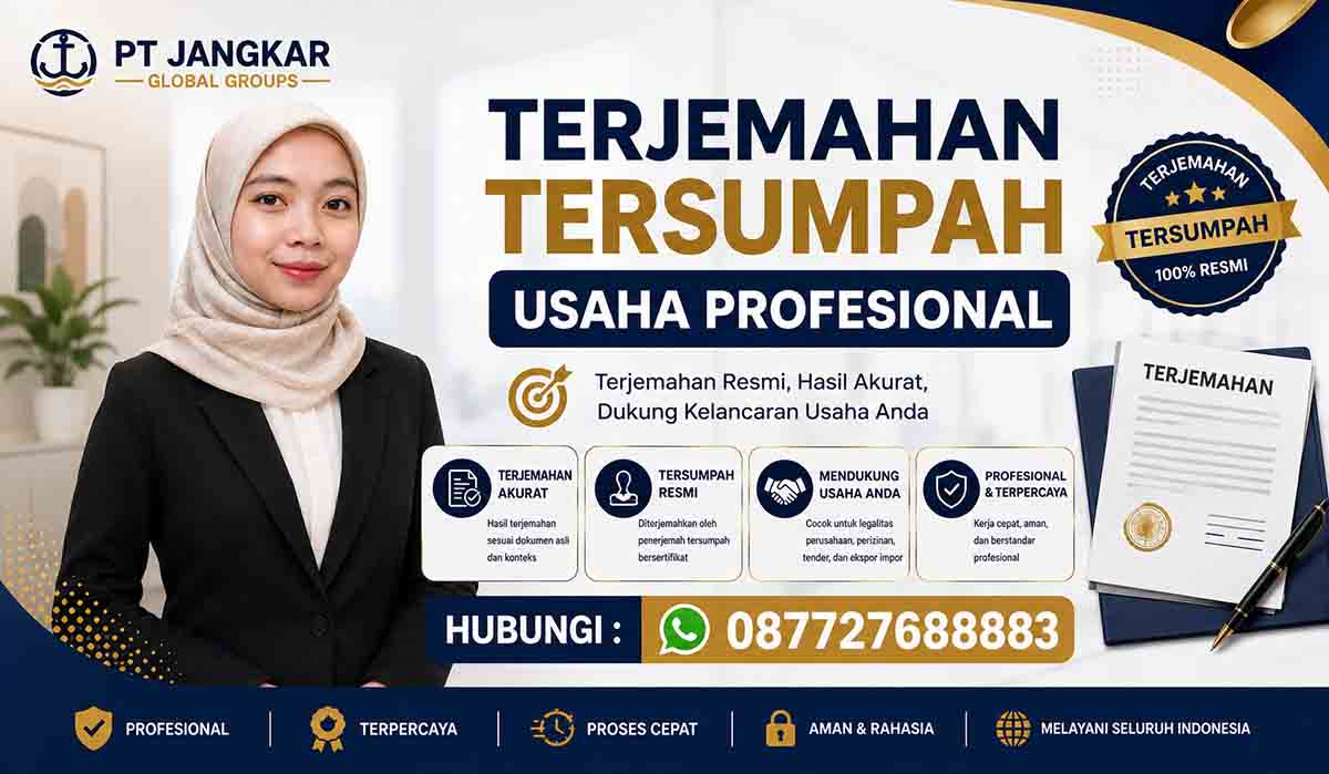Terjemahan Tersumpah Usaha Profesional