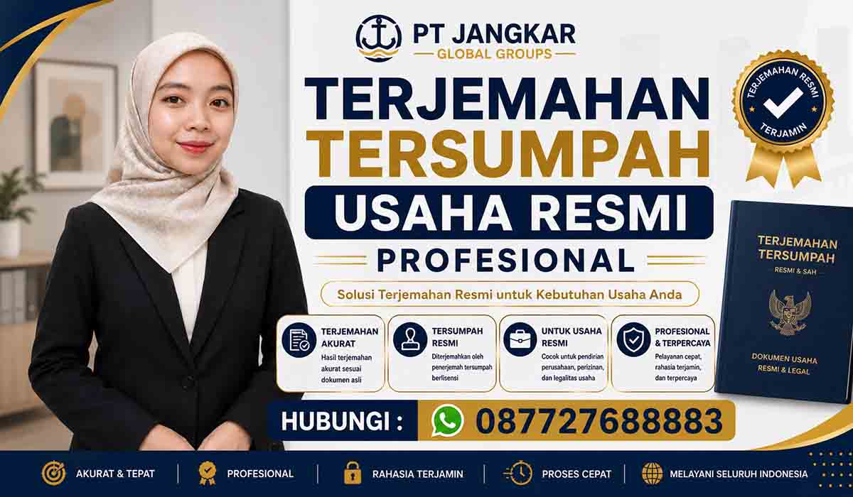 Terjemahan Tersumpah Usaha Resmi Profesional