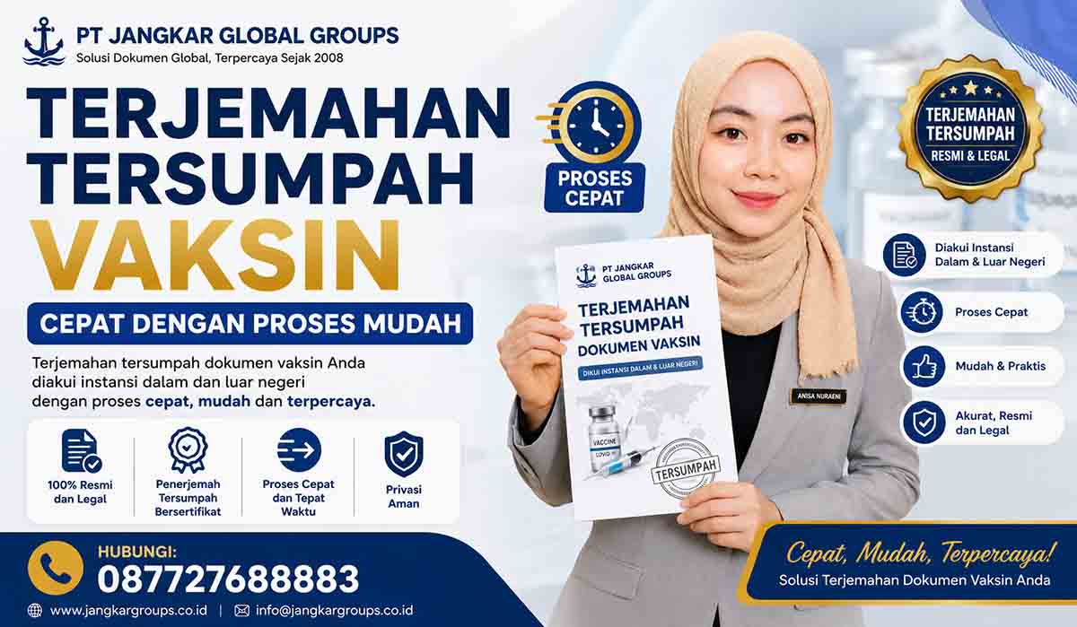 Terjemahan Tersumpah Vaksin Cepat dengan Proses Mudah