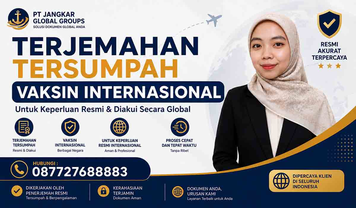 Terjemahan Tersumpah Vaksin Internasional