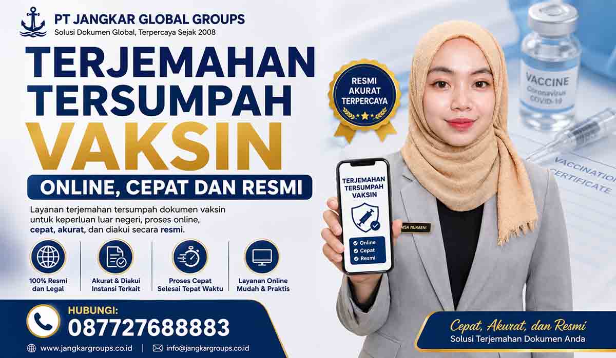 Terjemahan Tersumpah Vaksin Online Cepat dan Resmi