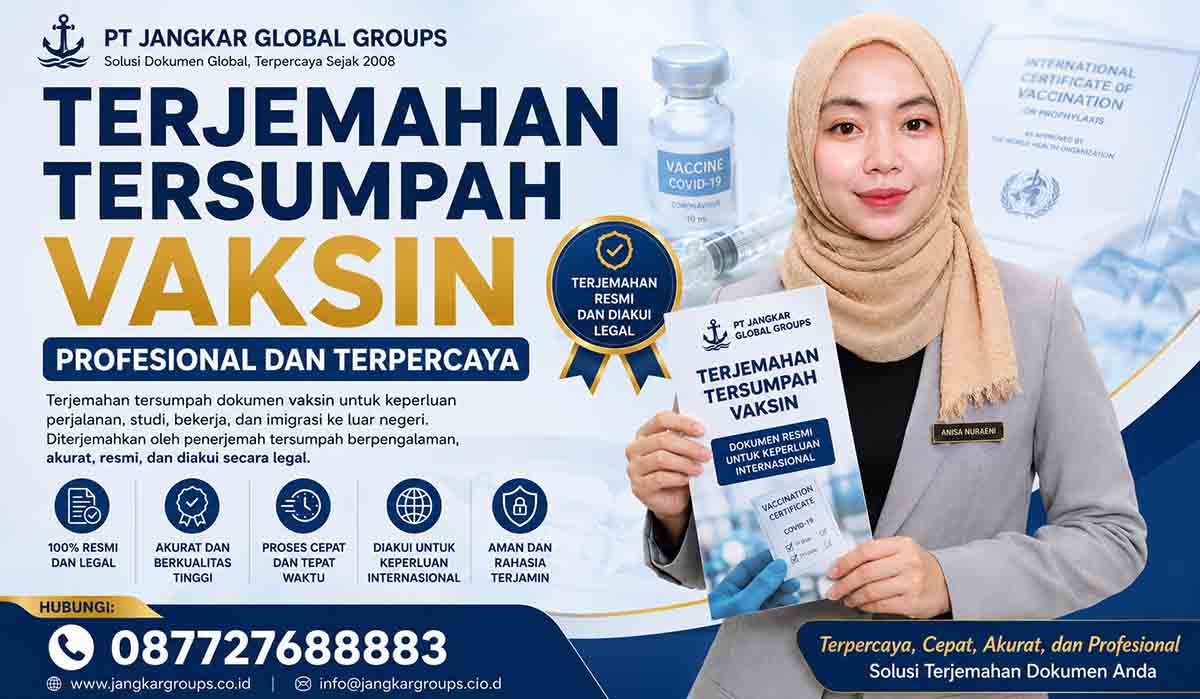 Terjemahan Tersumpah Vaksin Profesional
