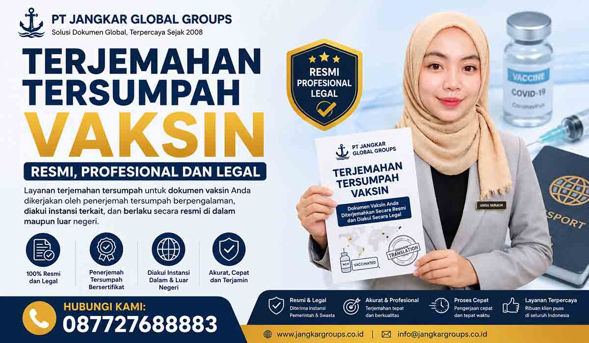 Terjemahan Tersumpah Vaksin Resmi Profesional dan Legal