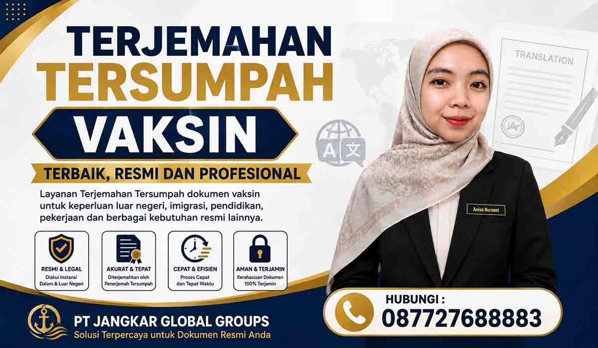 Terjemahan Tersumpah Vaksin Terbaik, Resmi dan Profesional