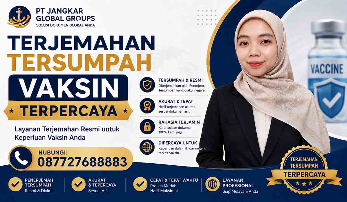 Terjemahan Tersumpah Vaksin Terpercaya