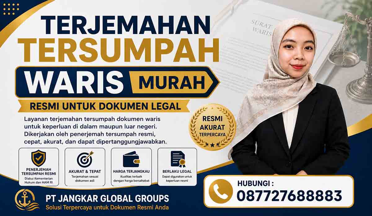Terjemahan Tersumpah Waris Murah Resmi untuk Dokumen Legal