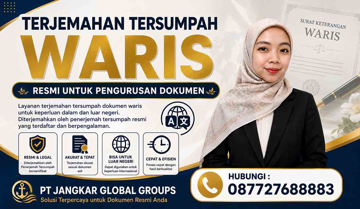 Terjemahan Tersumpah Waris Resmi untuk Pengurusan Dokumen