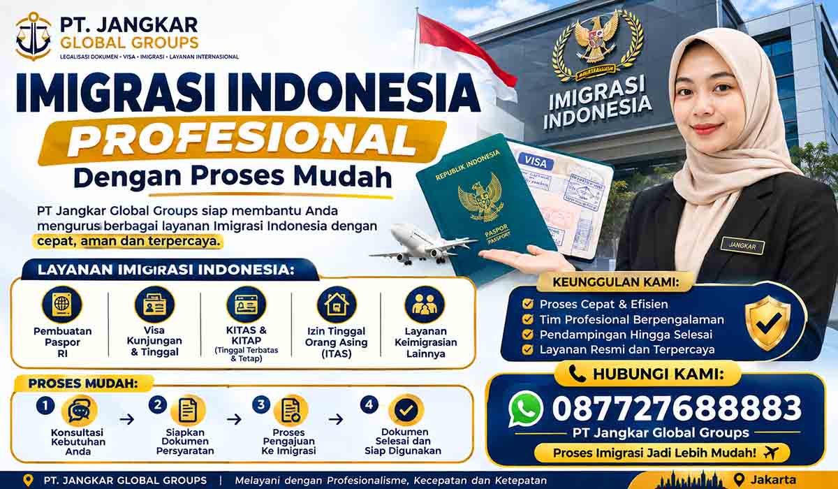 Imigrasi Indonesia Profesional dengan Proses Mudah
