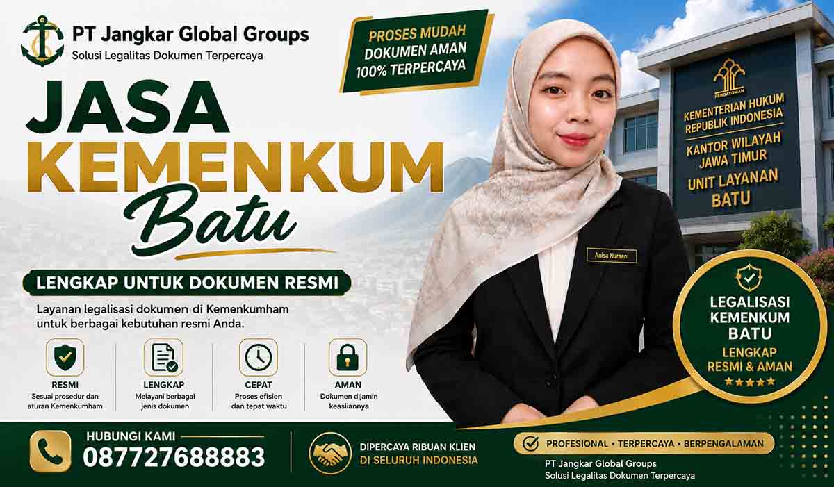 Jasa Kemenkum Batu Lengkap untuk Dokumen Resmi