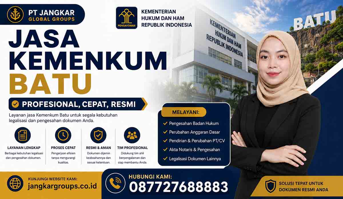 Jasa Kemenkum Batu Profesional Cepat, Resmi