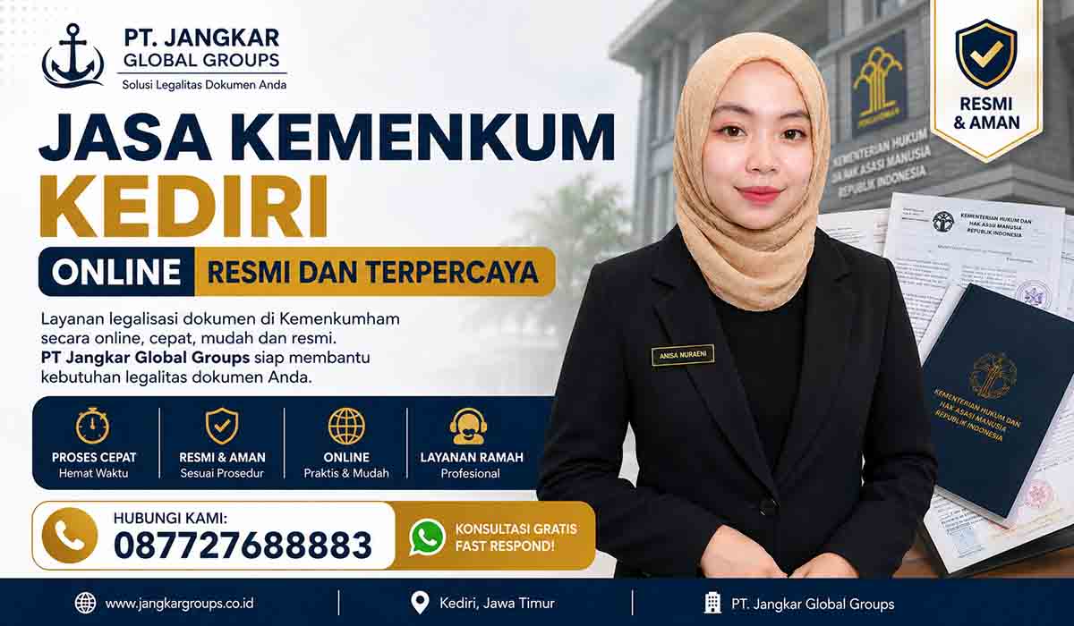 Jasa Kemenkum Kediri Online Resmi dan Terpercaya