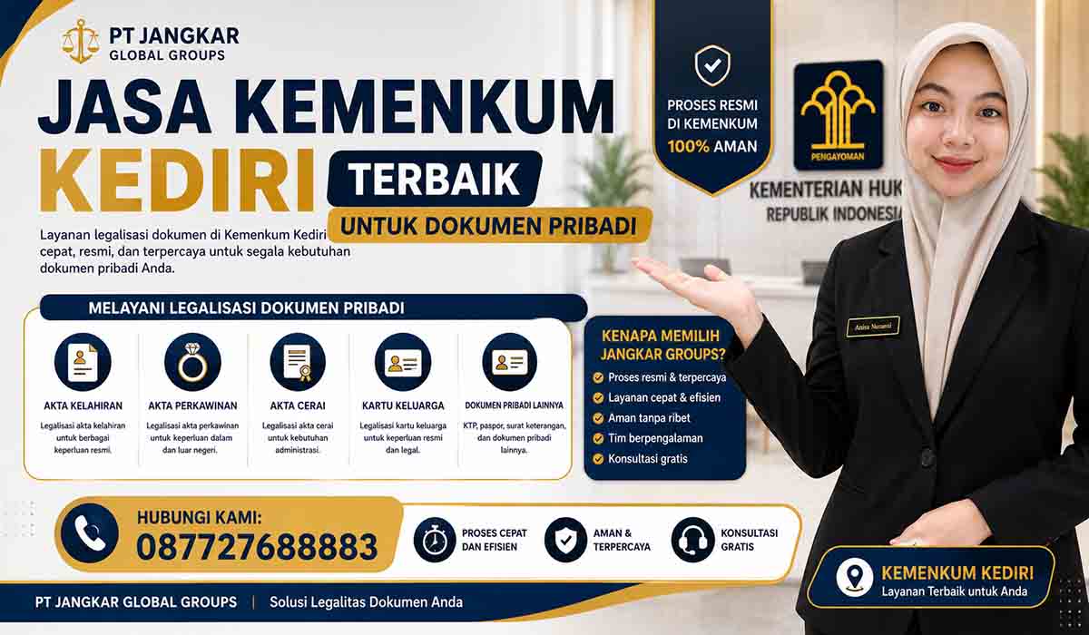 Jasa Kemenkum Kediri Terbaik untuk Dokumen Pribadi
