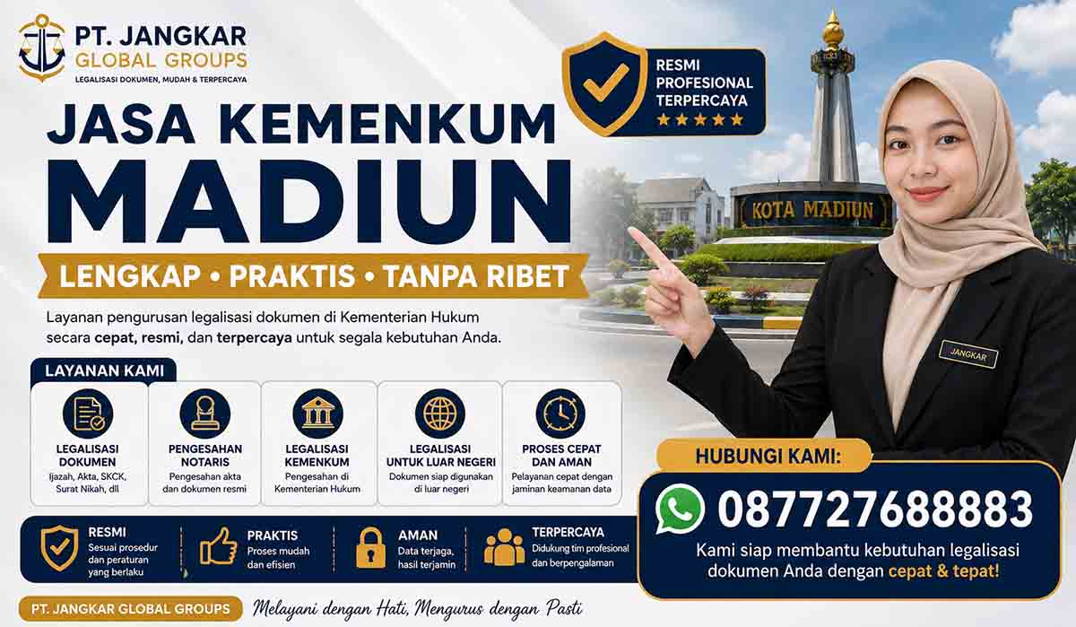 Jasa Kemenkum Madiun Lengkap Praktis Tanpa Ribet