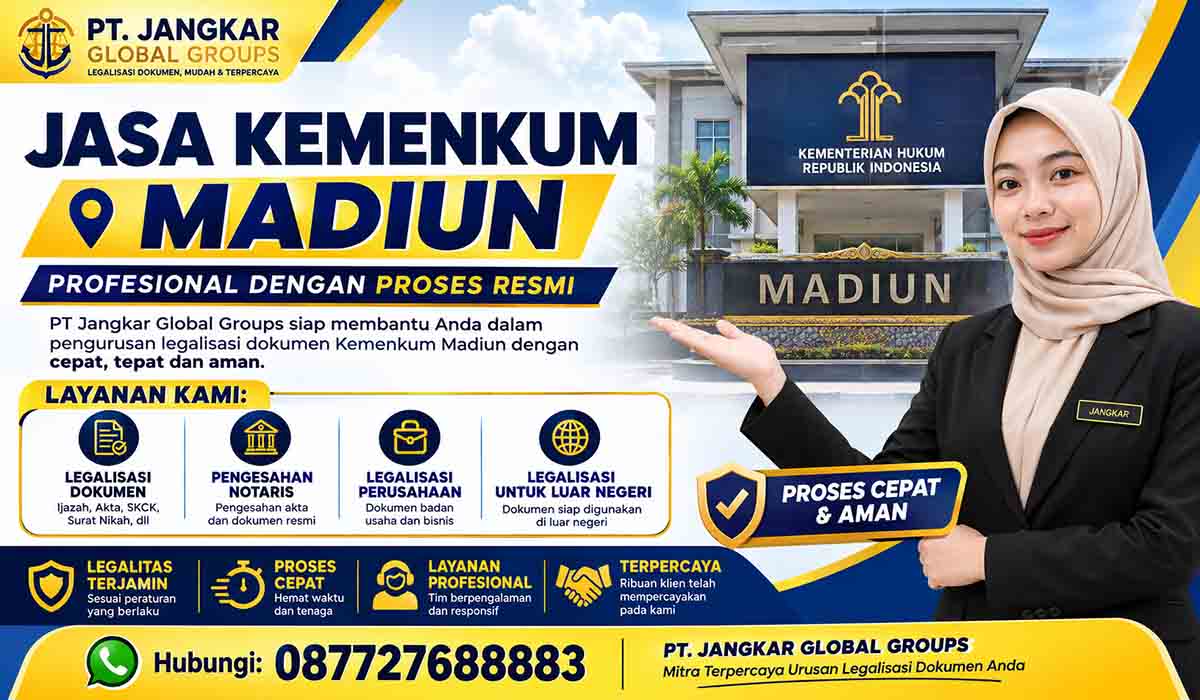 Jasa Kemenkum Madiun Profesional dengan Proses Resmi