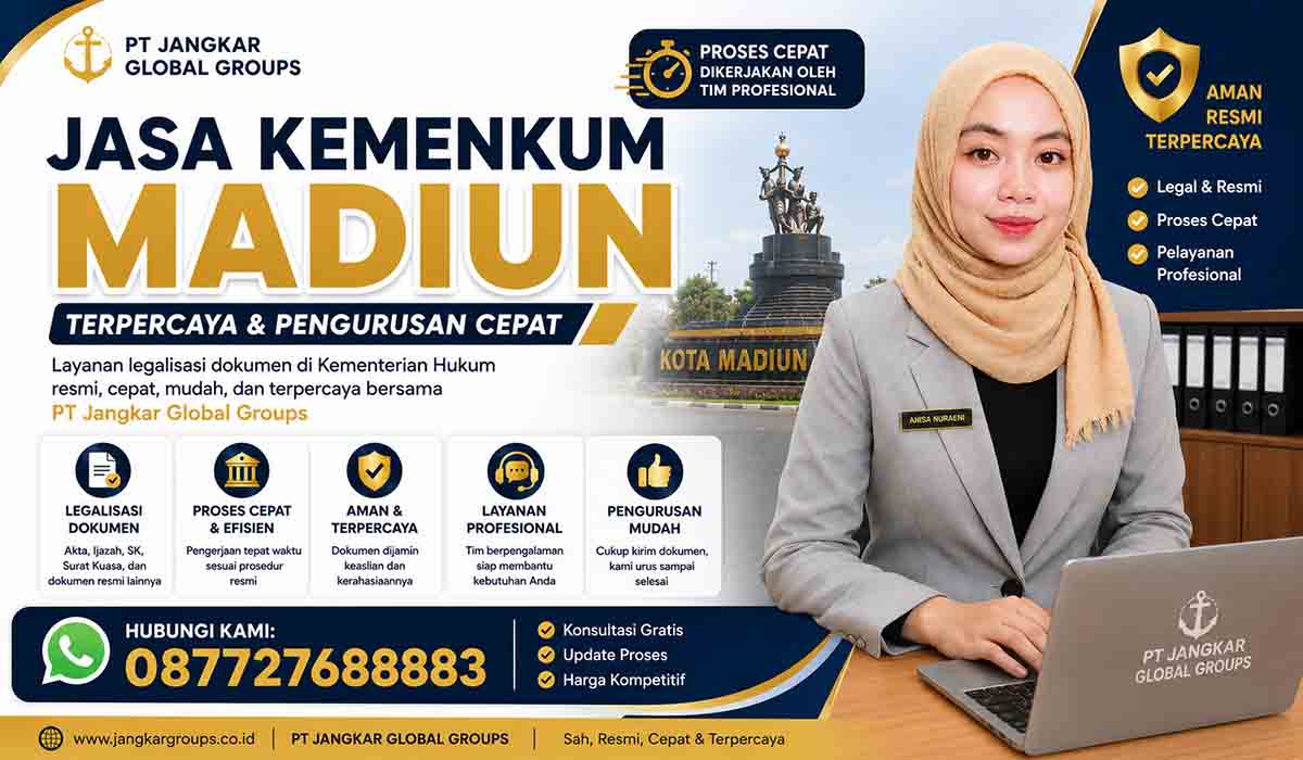 Jasa Kemenkum Madiun Terpercaya Pengurusan Cepat