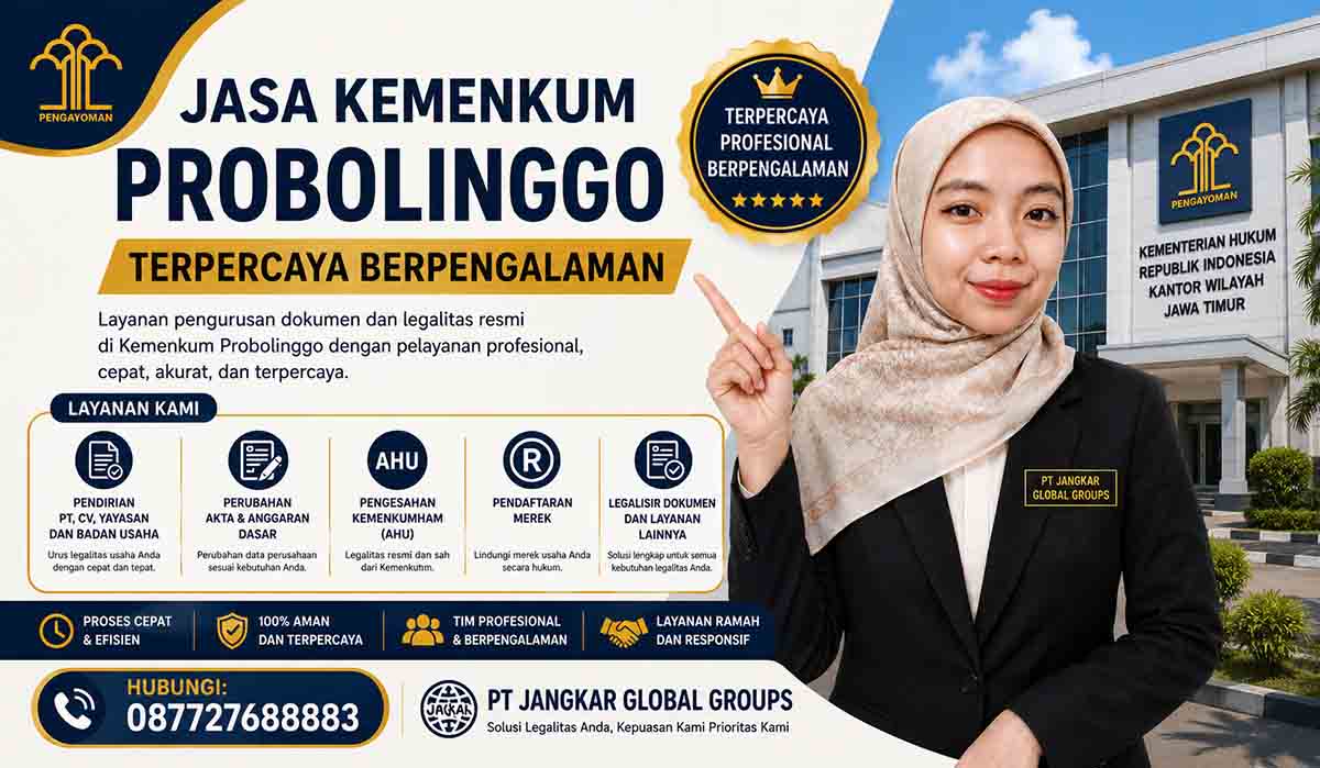 Jasa Kemenkum Probolinggo Terpercaya Berpengalaman