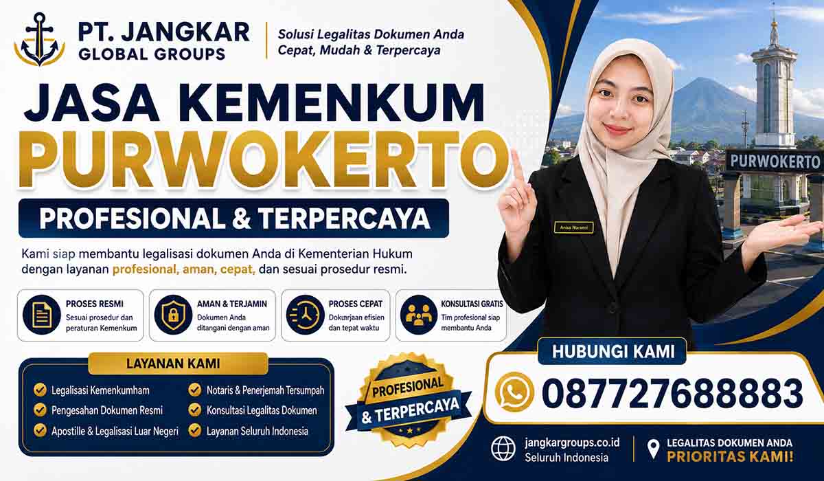 Jasa Kemenkum Purwokerto Profesional dan Terpercaya