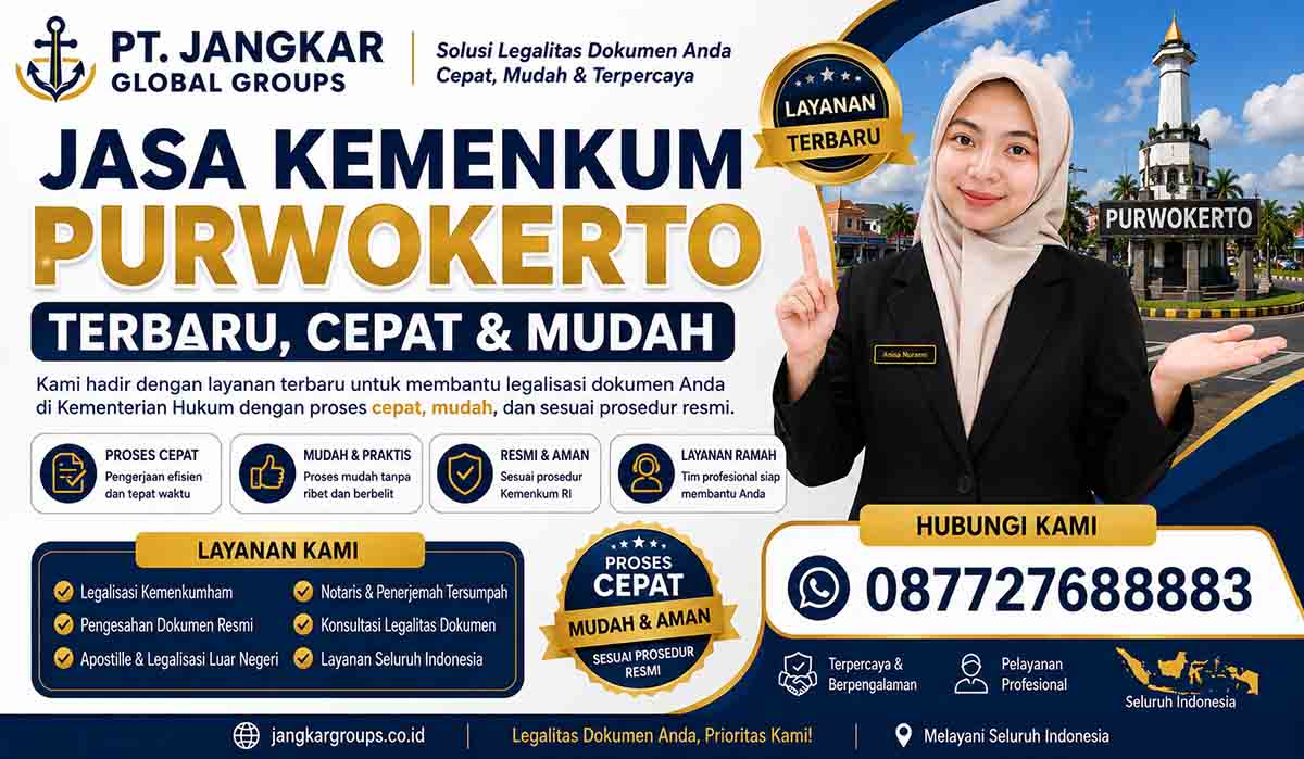 Jasa Kemenkum Purwokerto Terbaru Cepat dan Mudah
