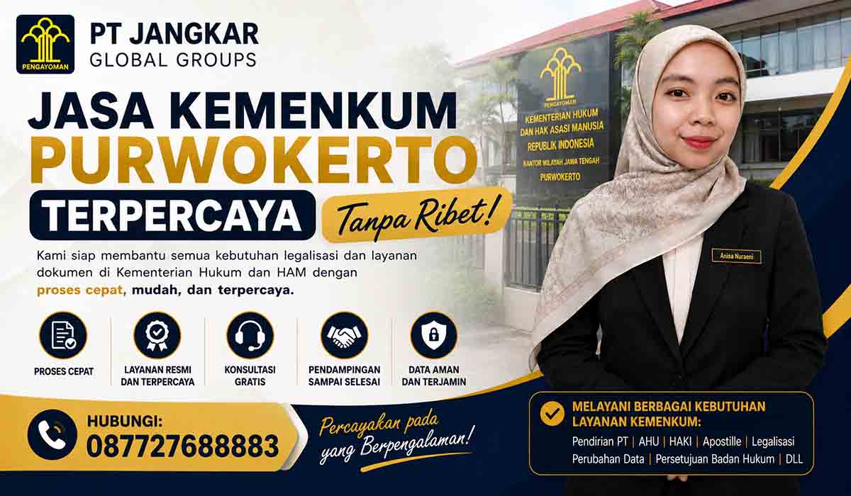 Jasa Kemenkum Purwokerto Terpercaya Tanpa Ribet